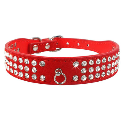 Sparkling Bling Rhinestone Pet Leash With Korean Velvet Comfort