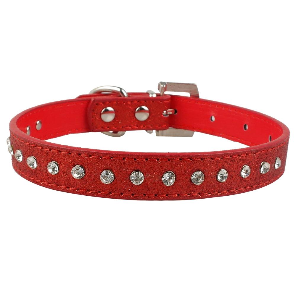 Sparkling Bling Rhinestone Pet Leash With Korean Velvet Comfort
