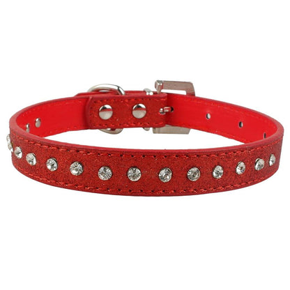 Sparkling Bling Rhinestone Pet Leash With Korean Velvet Comfort