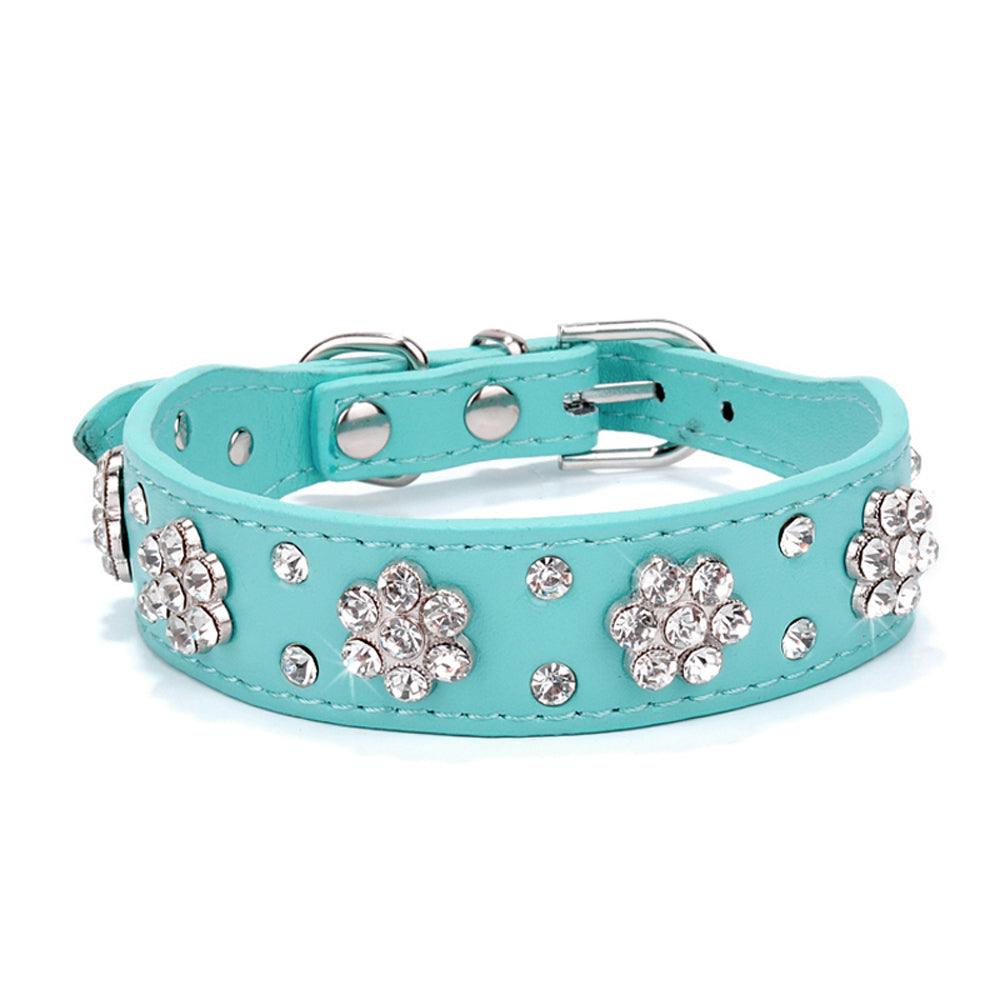 Sparkling Bling Rhinestone Pet Leash With Korean Velvet Comfort
