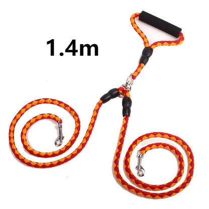 Ultimate Dual-Handle Dog Walking Leash - Premium Quality, Reflective Rope For Optimal Safety