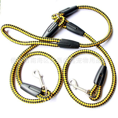 Ultimate Dual-Handle Dog Walking Leash - Premium Quality, Reflective Rope For Optimal Safety