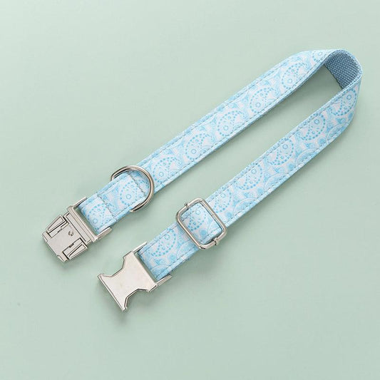 Personalized Zinc Alloy Buckle Dog Collar With Stylish Lettering