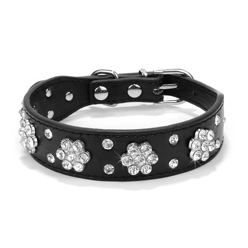 Sparkling Bling Rhinestone Pet Leash With Korean Velvet Comfort